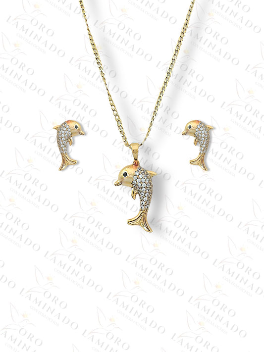 Gold Filled Dolphin set R62