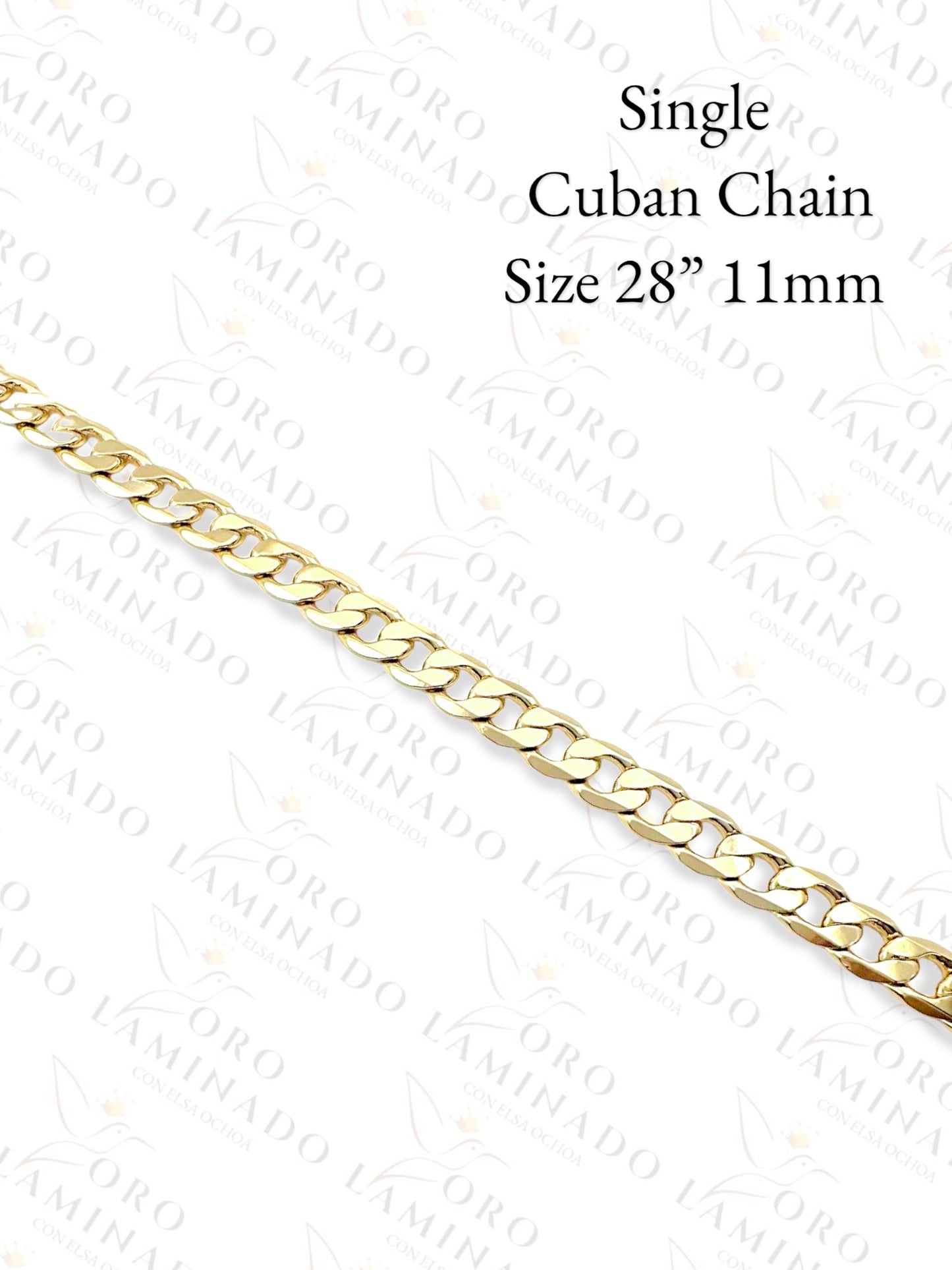 High Quality Single Cuban Chain Size 28" 11mm Y406