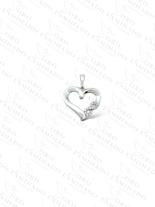 High Quality Silver Infinite Heart Pendant R129