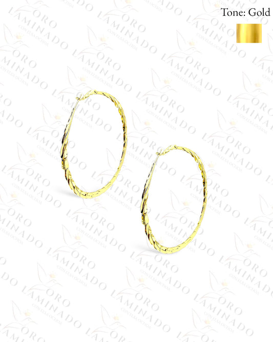 High Quality Gold Hoop Earrings (Gold Filled) Y212