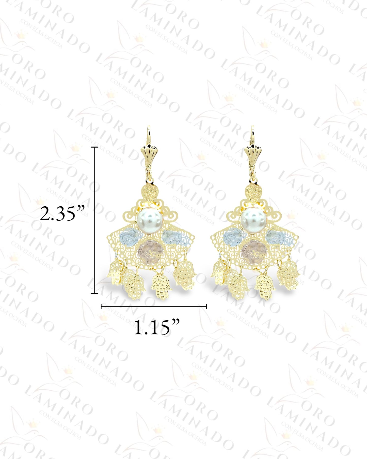 Three Tones Dolphin Mariachi Earrings Y71