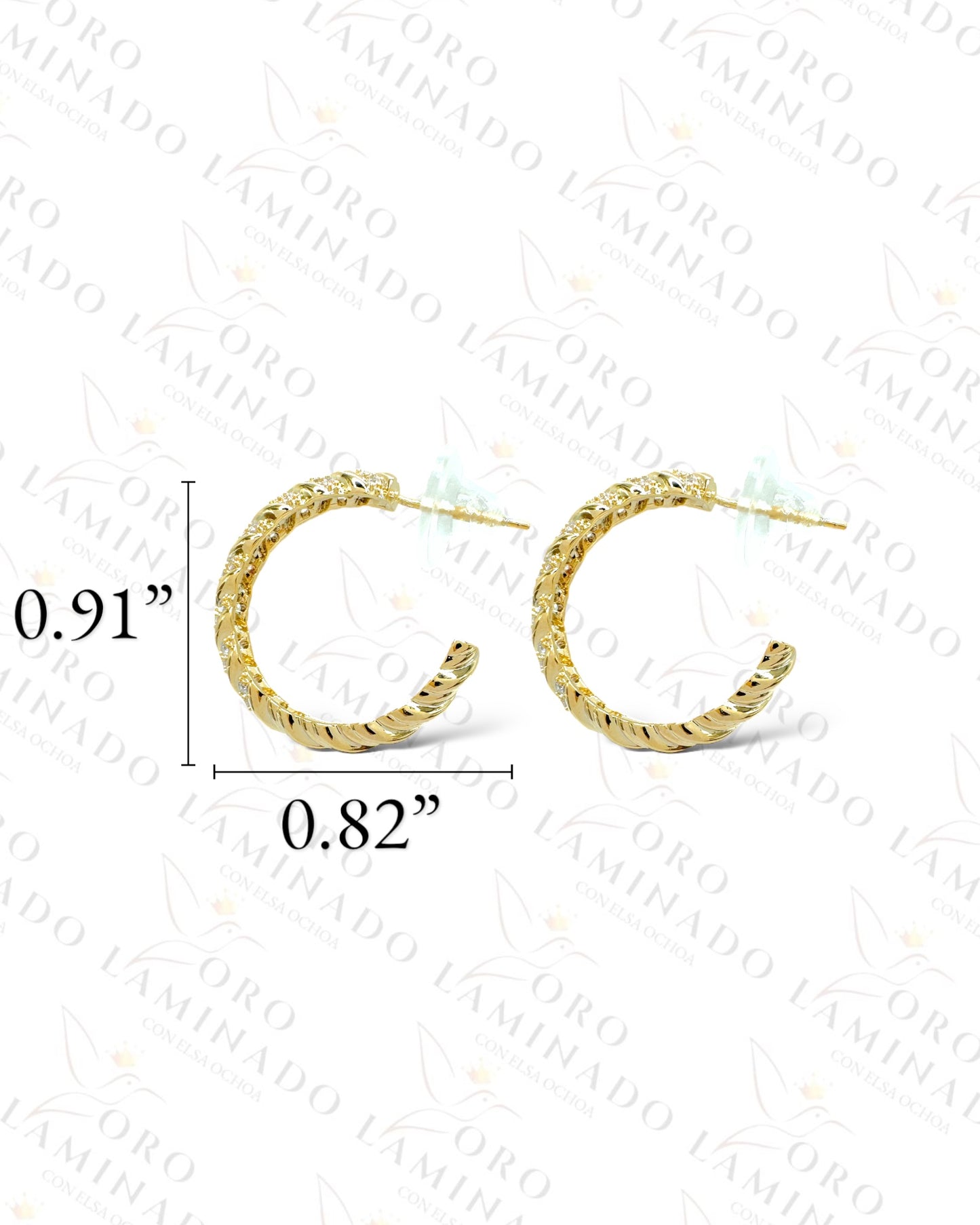 High Quality Rope Design Hoop Earrings Y166