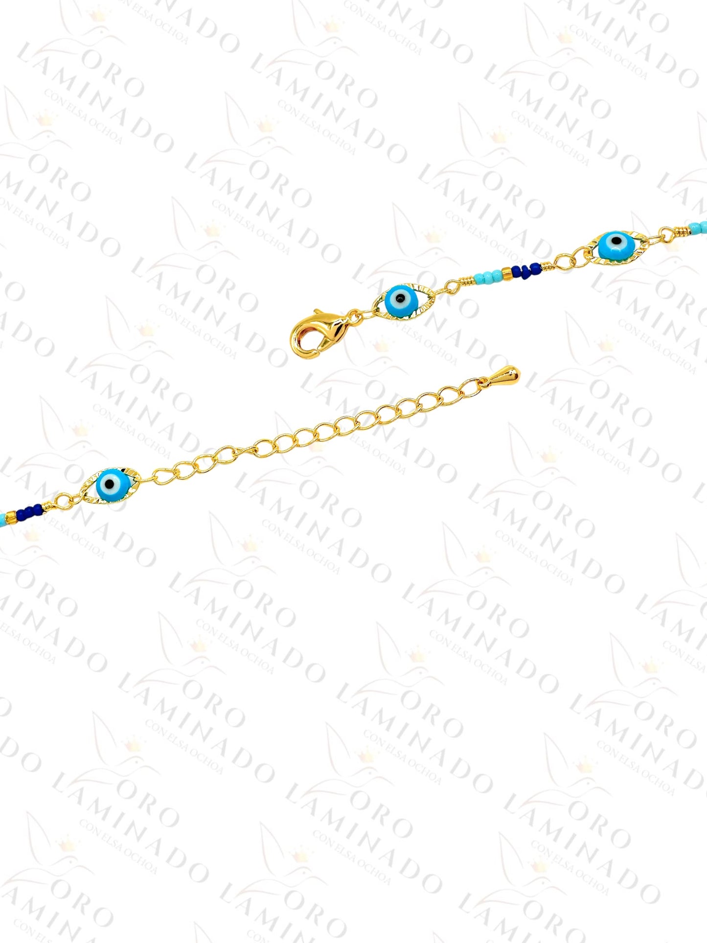 Blue Evil Eye Anklet (Pack of 6) B209