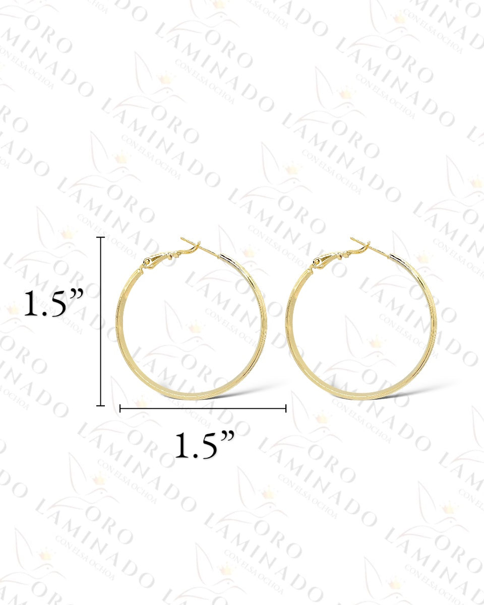 High Quality Rhombus Design Hoop Earrings Y469