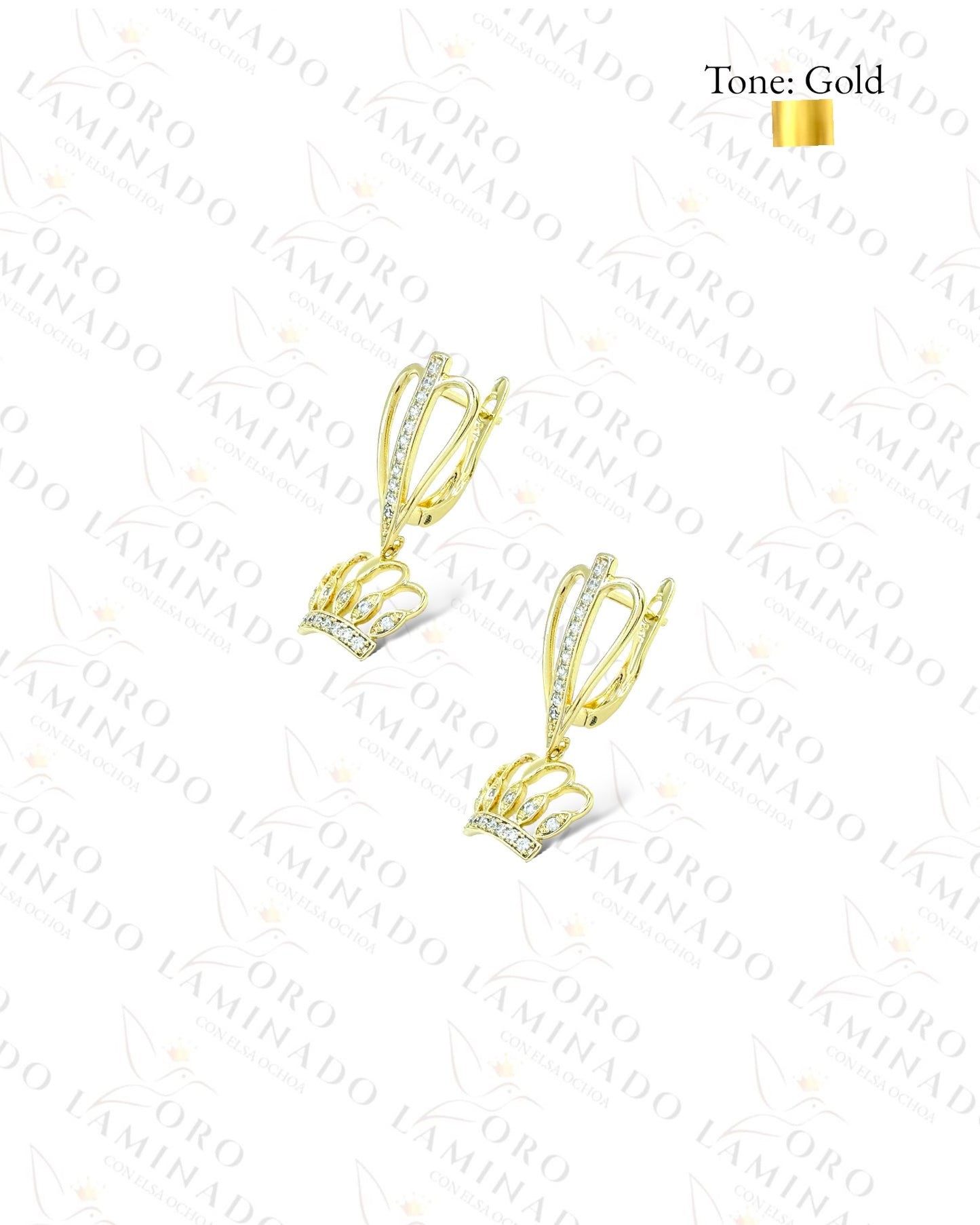 High Quality Crown Hoop Earrings C111