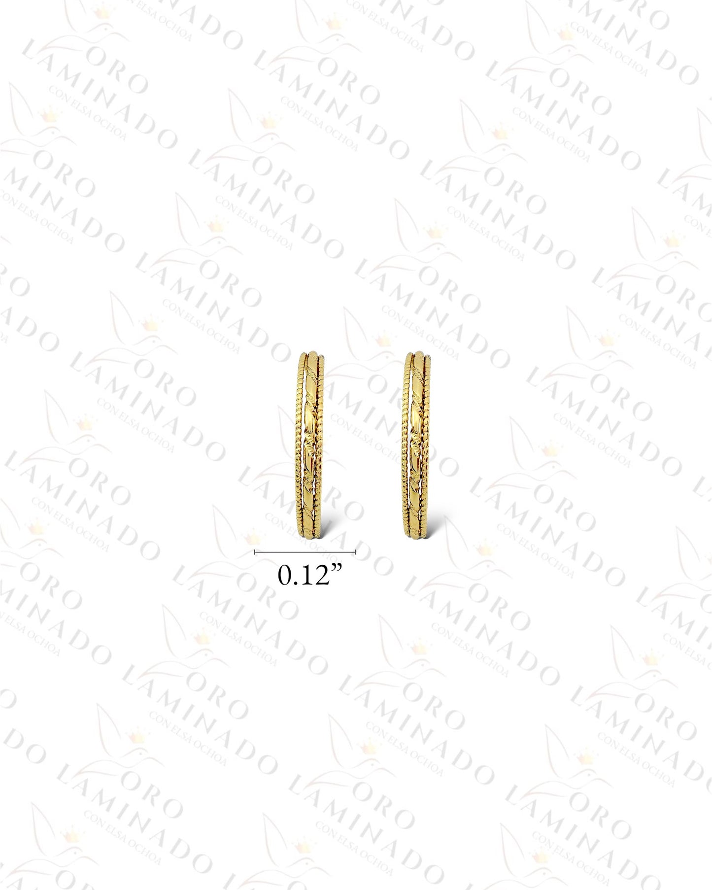 High Quality Gold Hoop Earrings (Gold Filled) B211