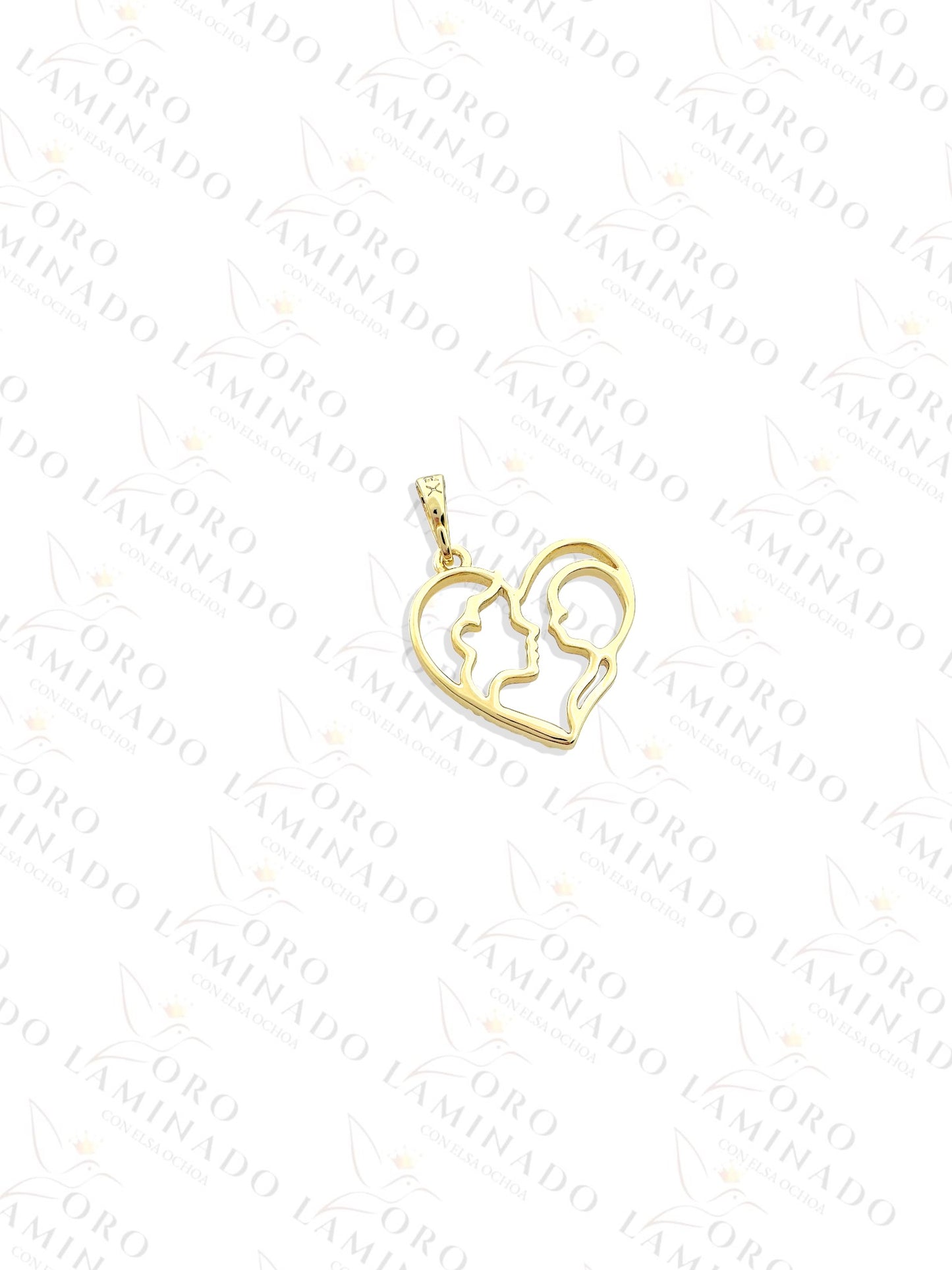 Gold Filled Mom and Baby Pendant Y284