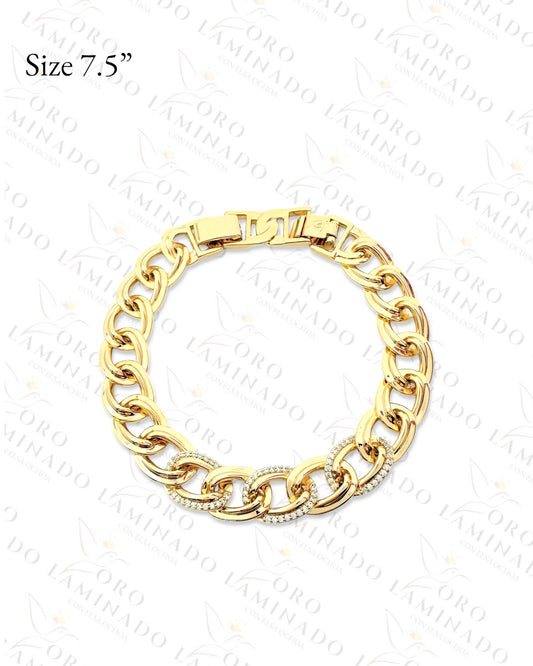 High Quality Open Cuban Link Bracelet (Gold Bracelet) G83