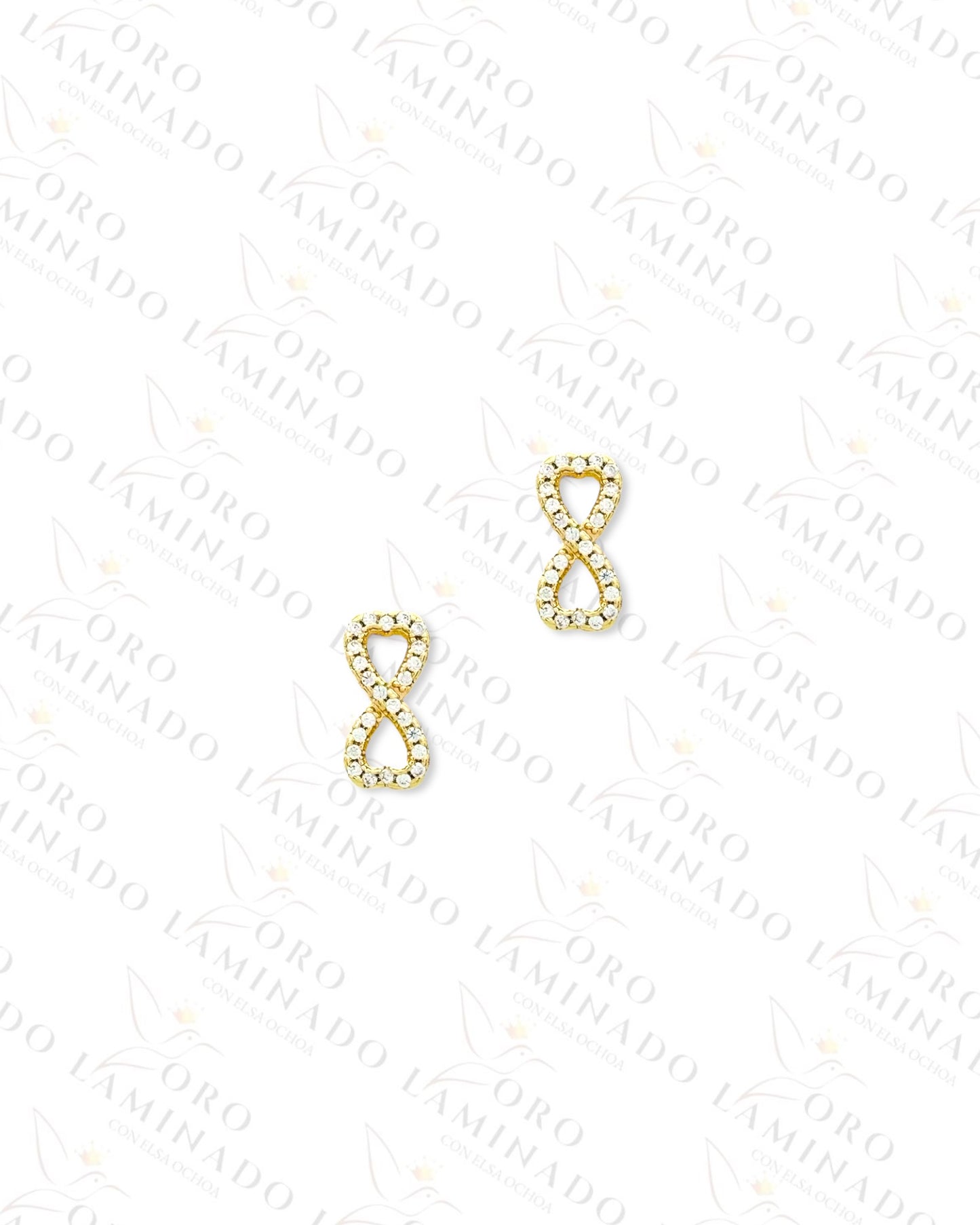 High Quality Diamond Infinity Earrings (Gold Filled) G158