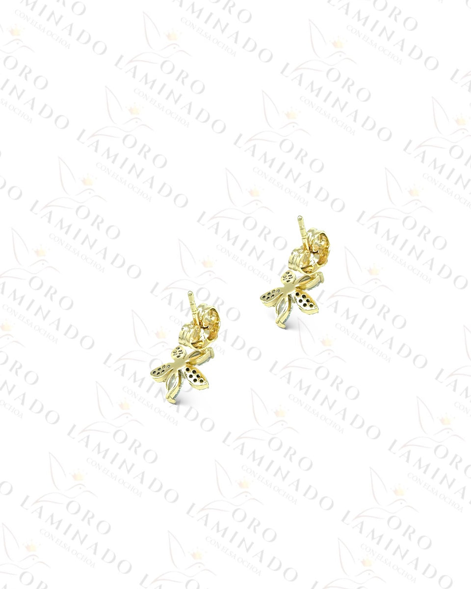 High Quality Sparkling Mini Flower Earrings  R369