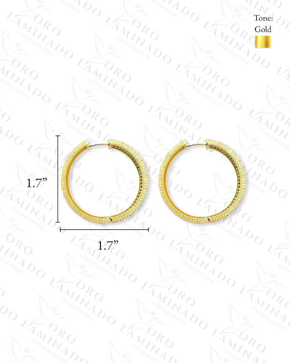 Gold Hoop Earrings B336