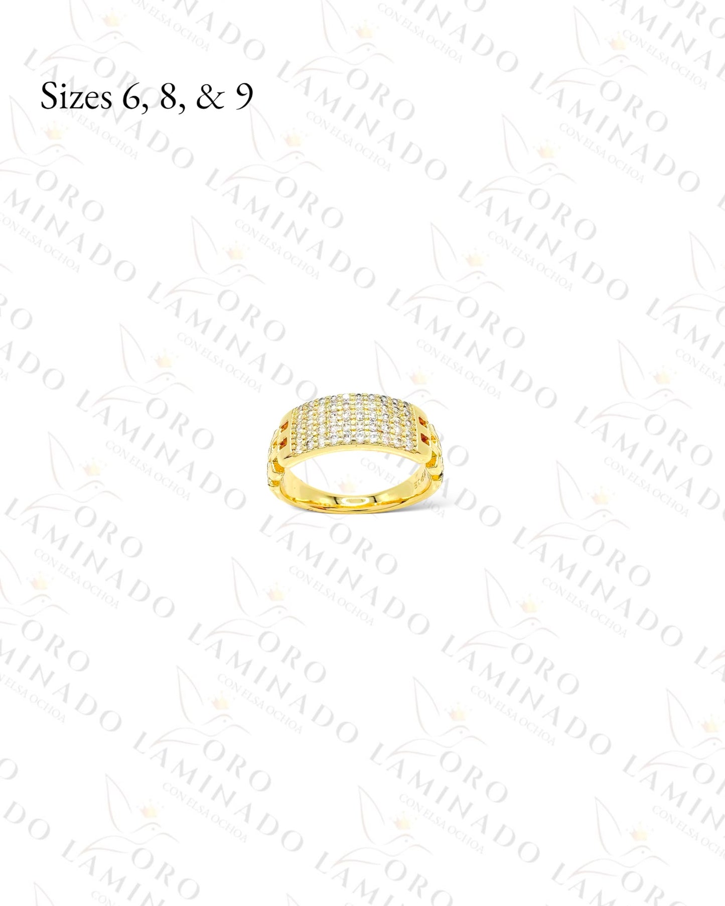 High Quality Monaco Chain Design Ring (Gold Filled) C235