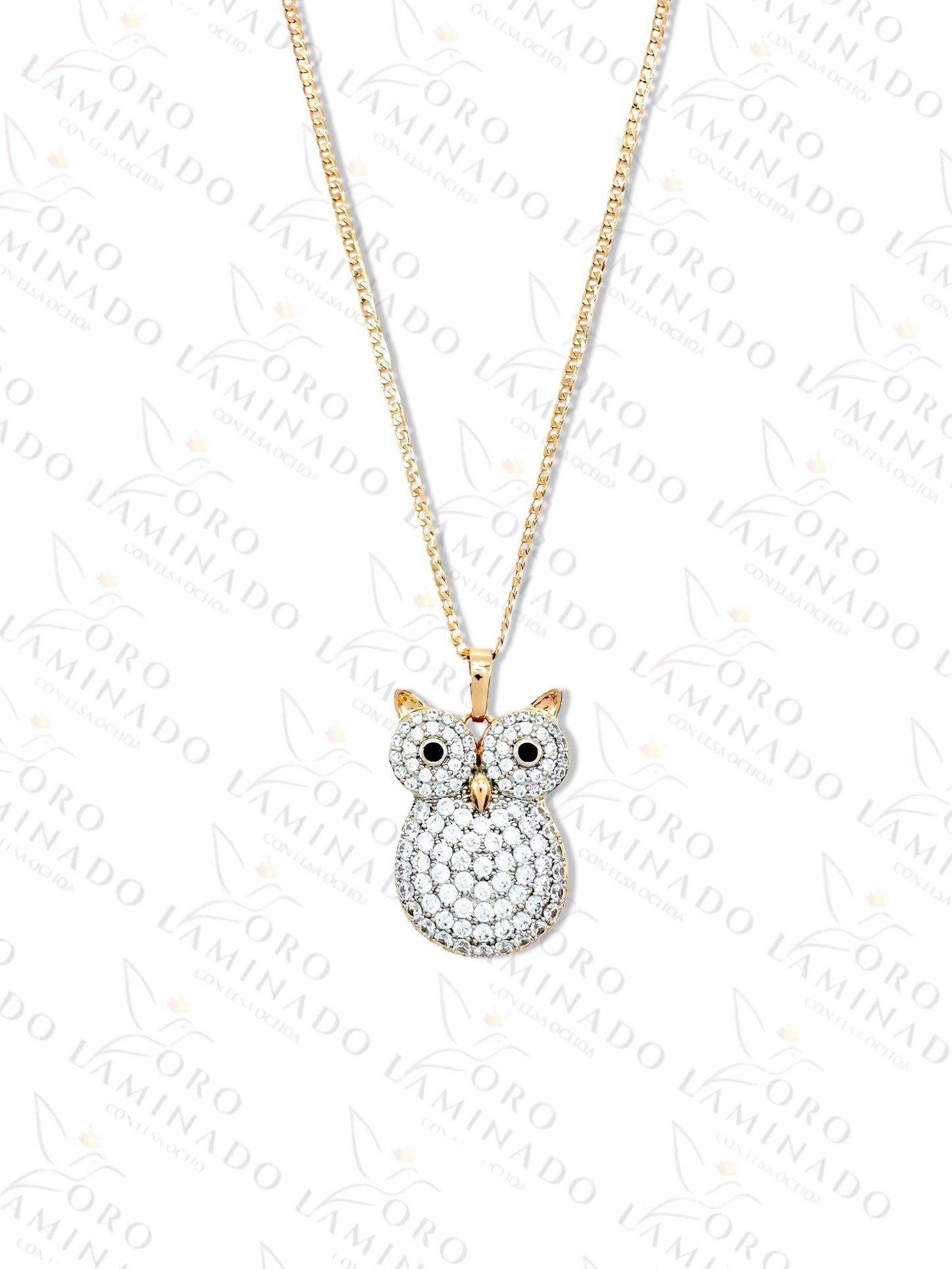 High Quality Sparkling Owl Necklace G326