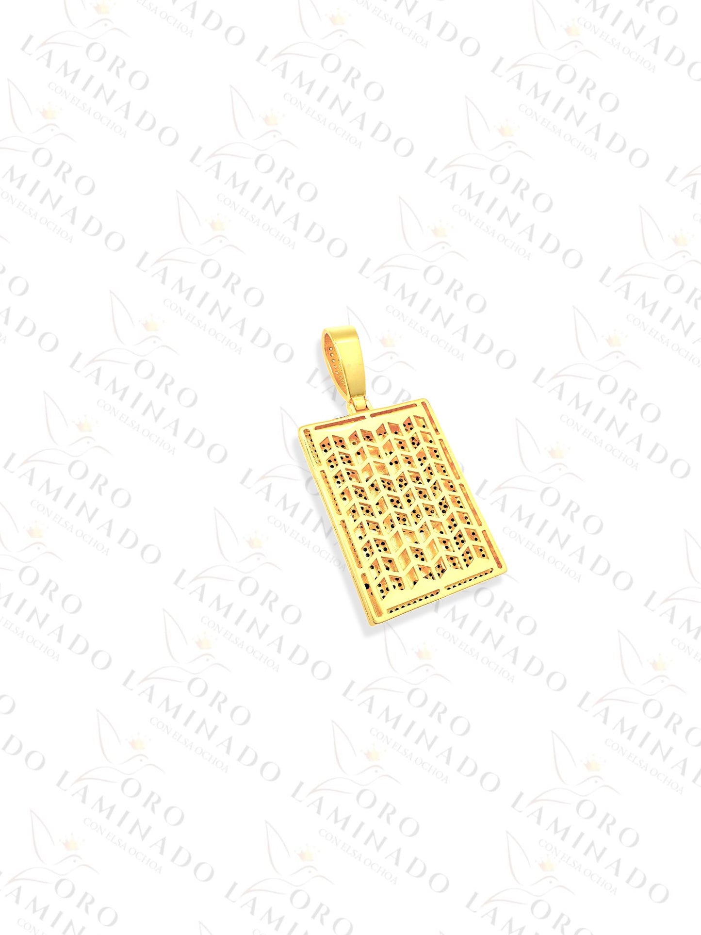 Gold Filled Diamond King Card Pendant R257