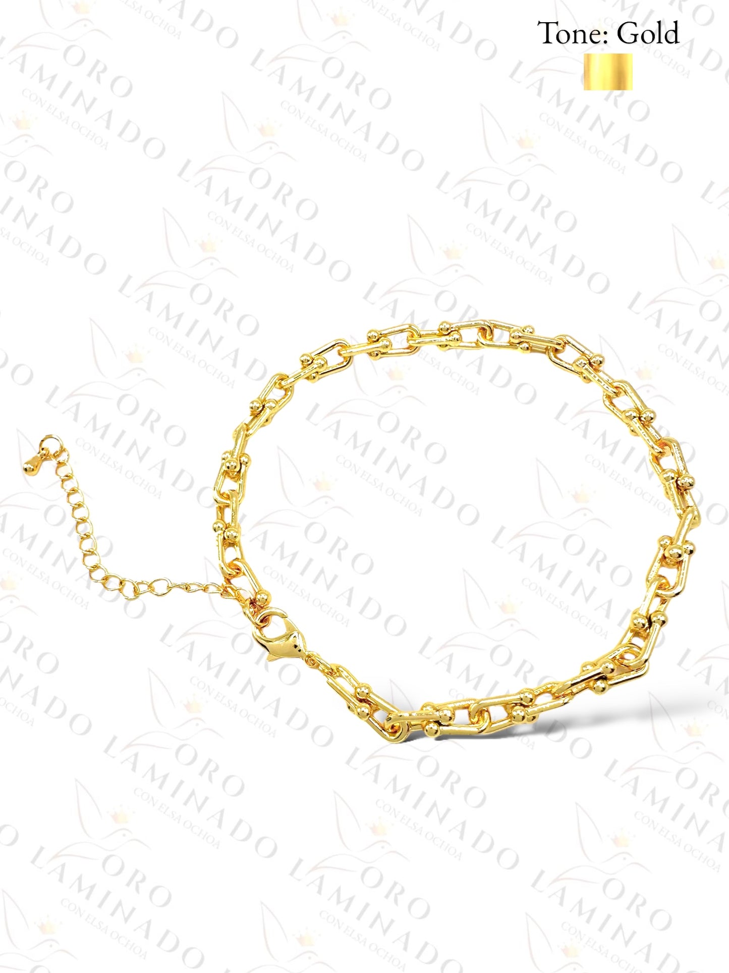 Gold Link Anklet (Pack of 6) B14