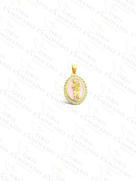 Pink Saint Judas Pendant G288