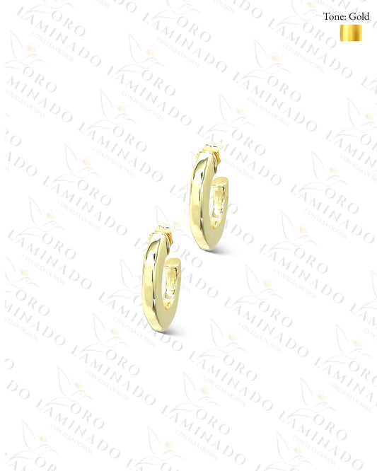 High Quality Golden C-Shape Earrings  B467