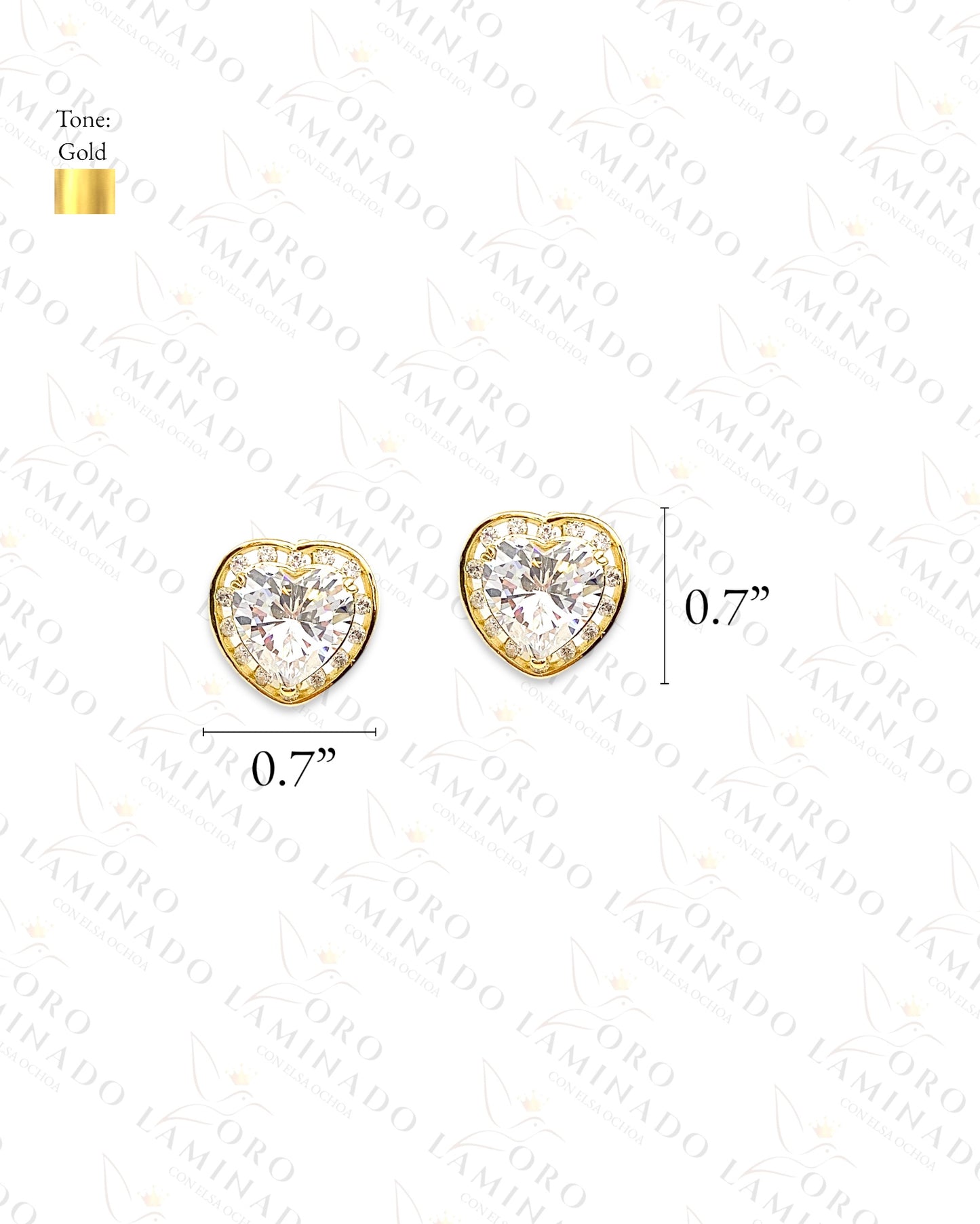 High Quality Heart Dimond Earrings C279
