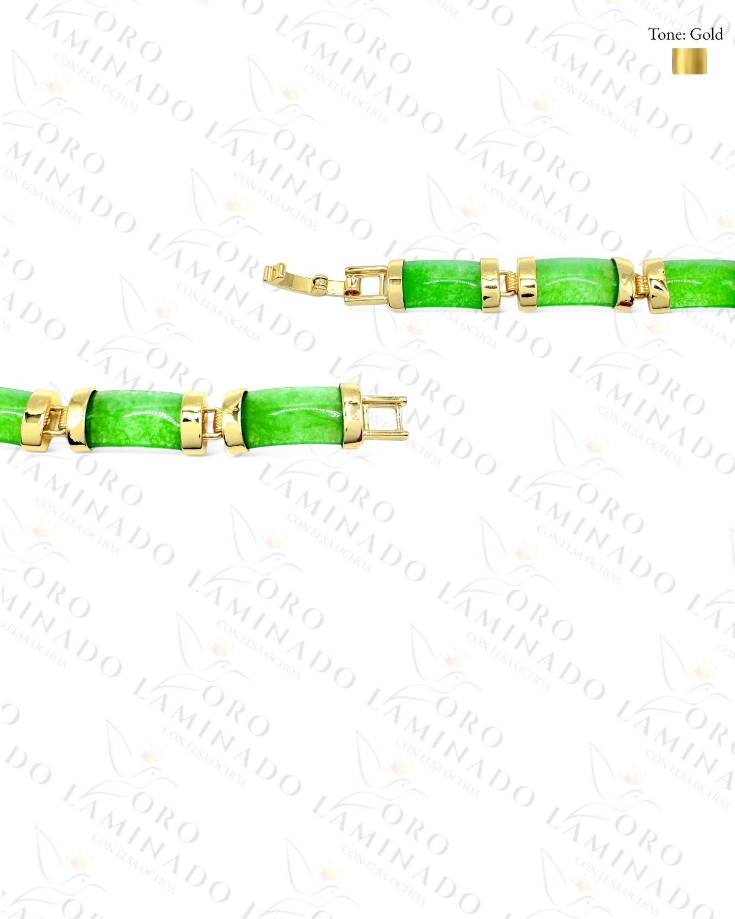 Green Stone Gold Bracelet C180