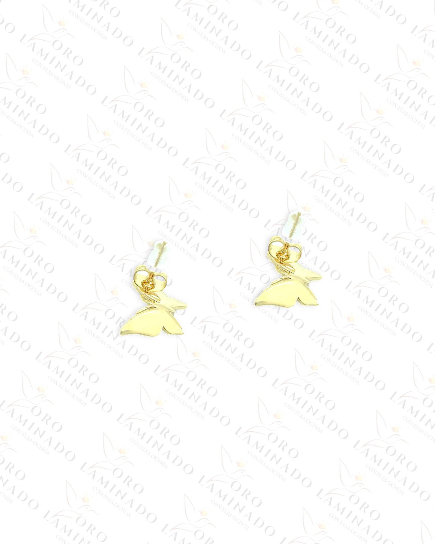 High Quality White Butterfly Earrings R292