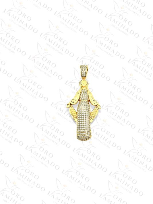Gold Filled Virgin Mary Pendant B253