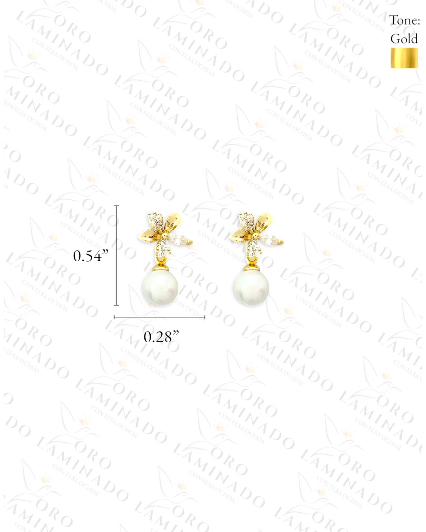 High Quality Mini Pearl Flower Set (Gold Filled) G434