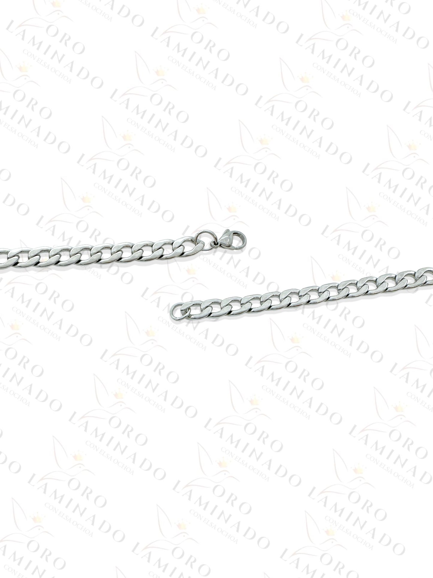 Silver Cuban Chains Pack of 2 Size 24" 7mm G196