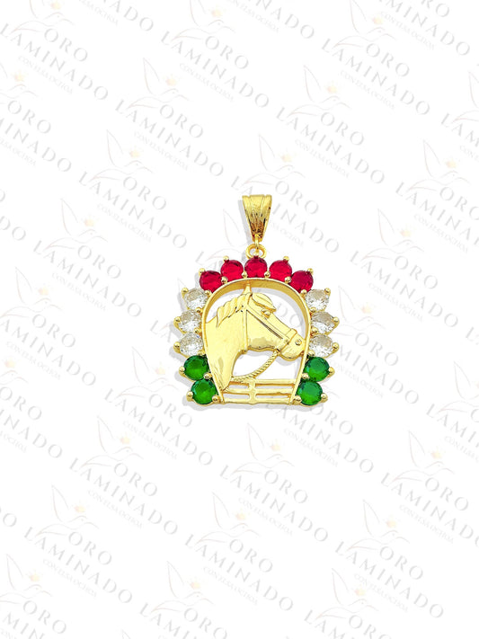 Multi-Color Horse Pendant R148