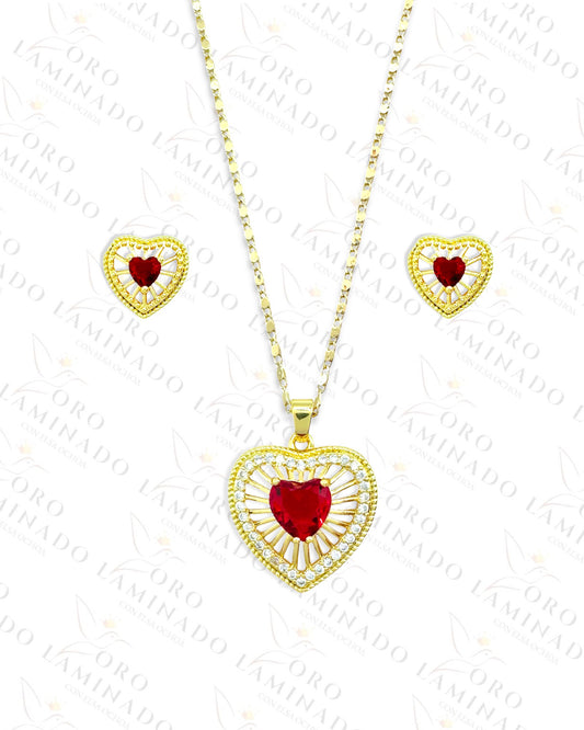 Red and Gold Heart Set R321