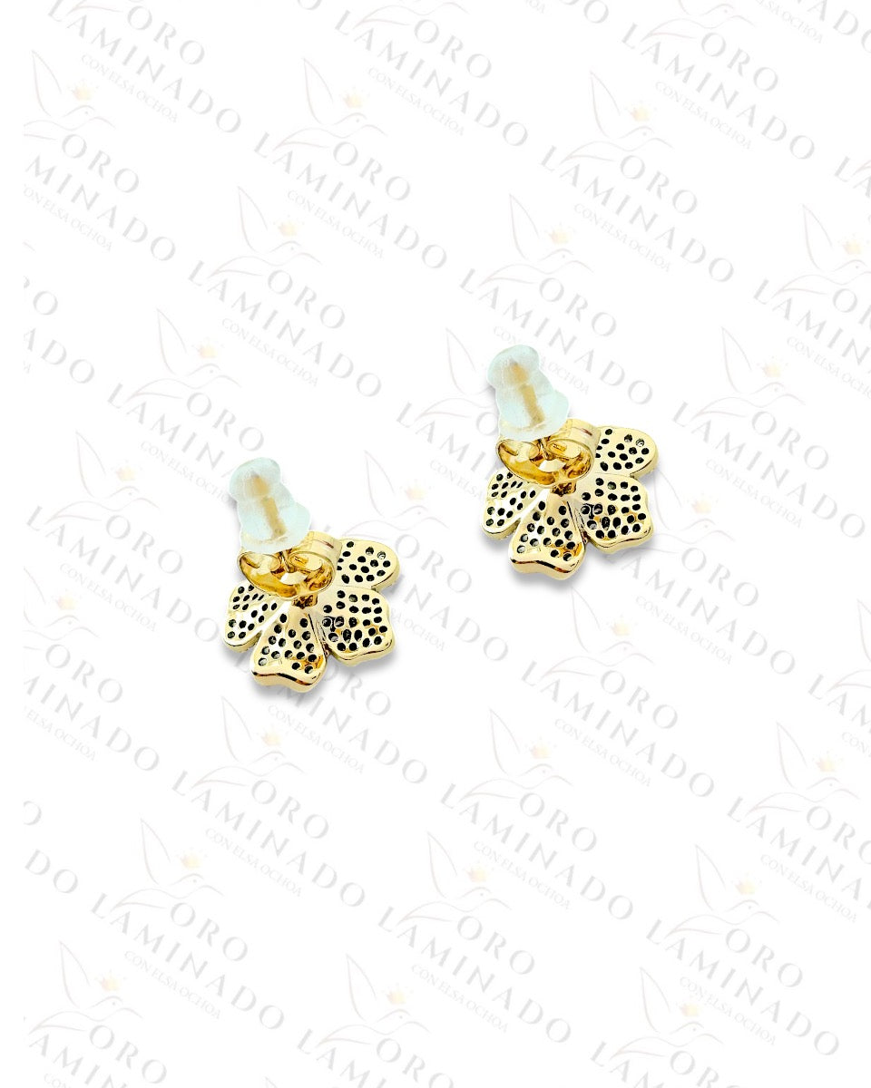 High Quality Gleaming Flower Earrings  C479