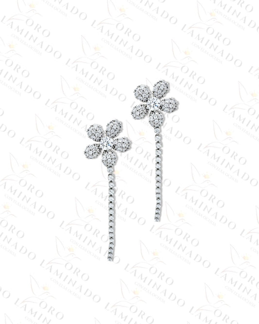 High Quality Long Flower Long Earrings Y335