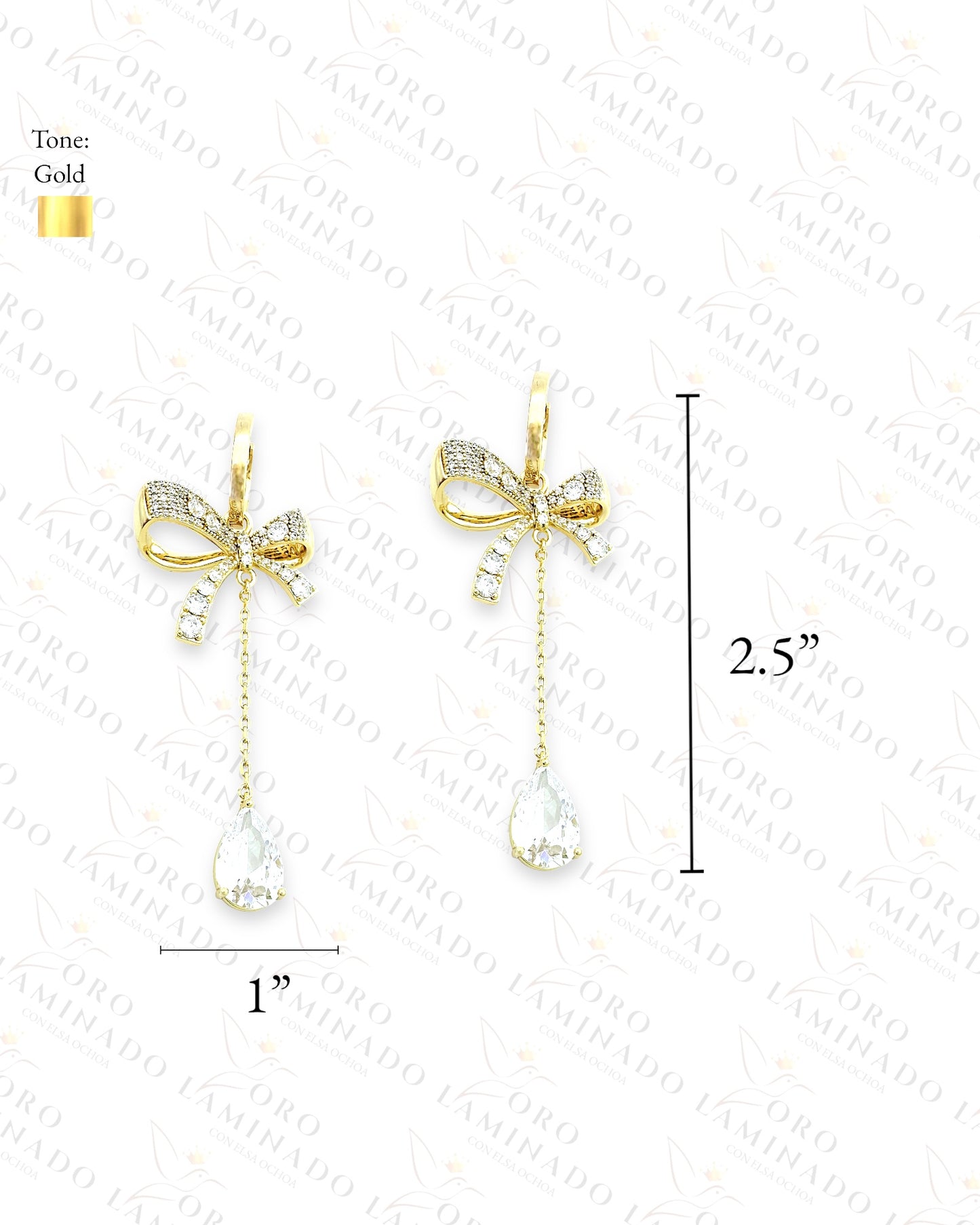 High Quality Long Bow Earrings C425