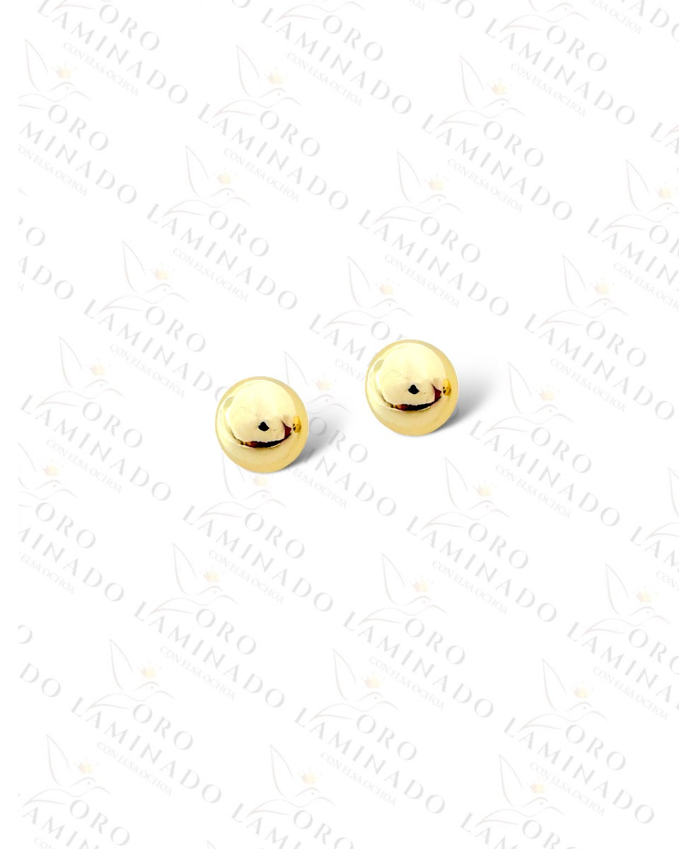 High Quality Golden Sphere Earrings  B452