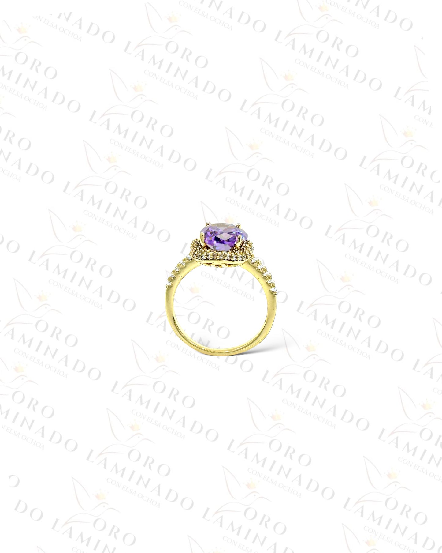 High Quality Round Purple Stone Ring G460