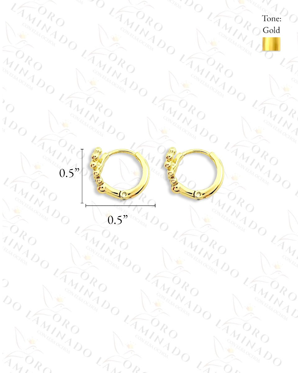 High Quality Golden Heart and Hoop Earrings G413