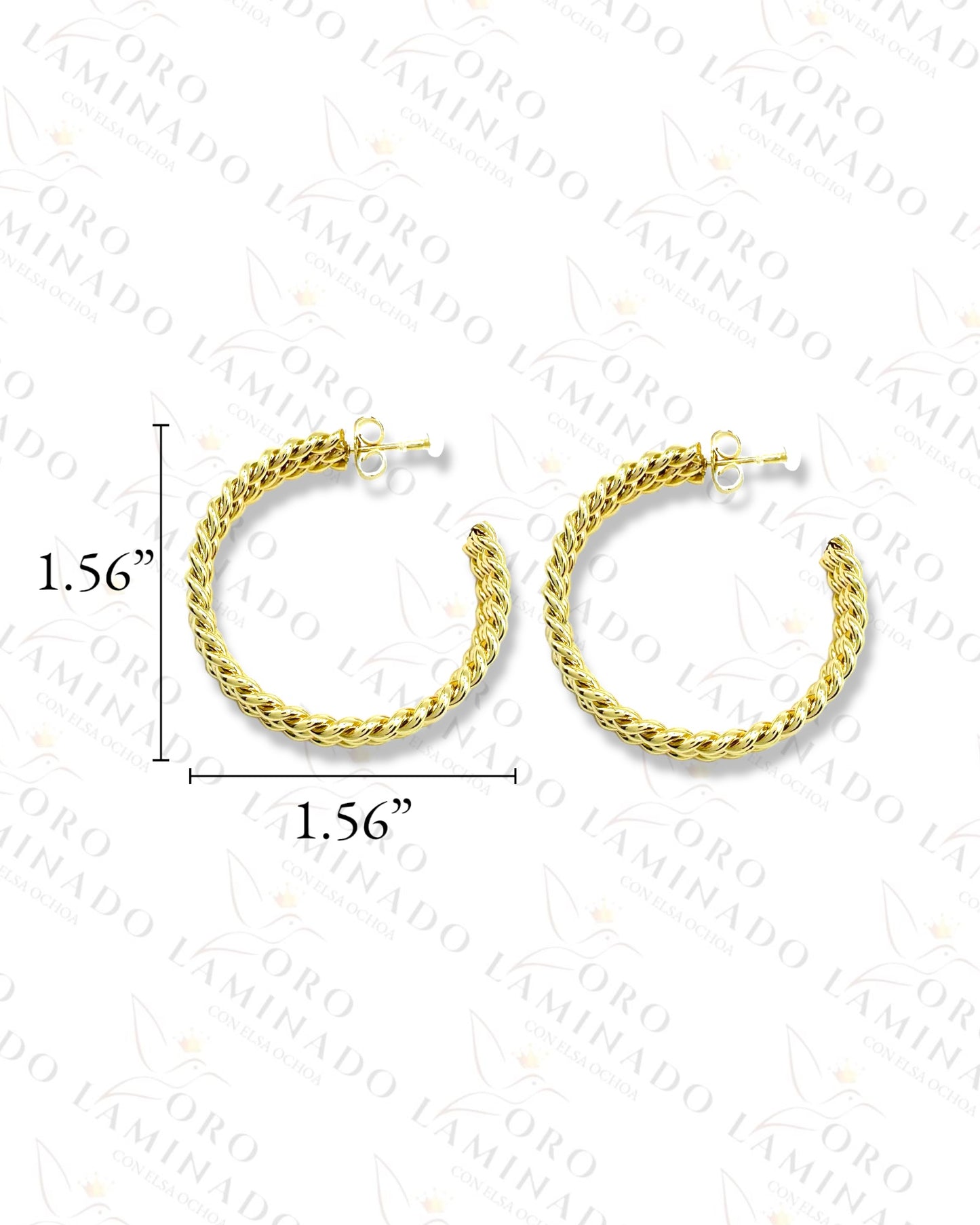 High Quality Rope Style Hoop Earrings C223