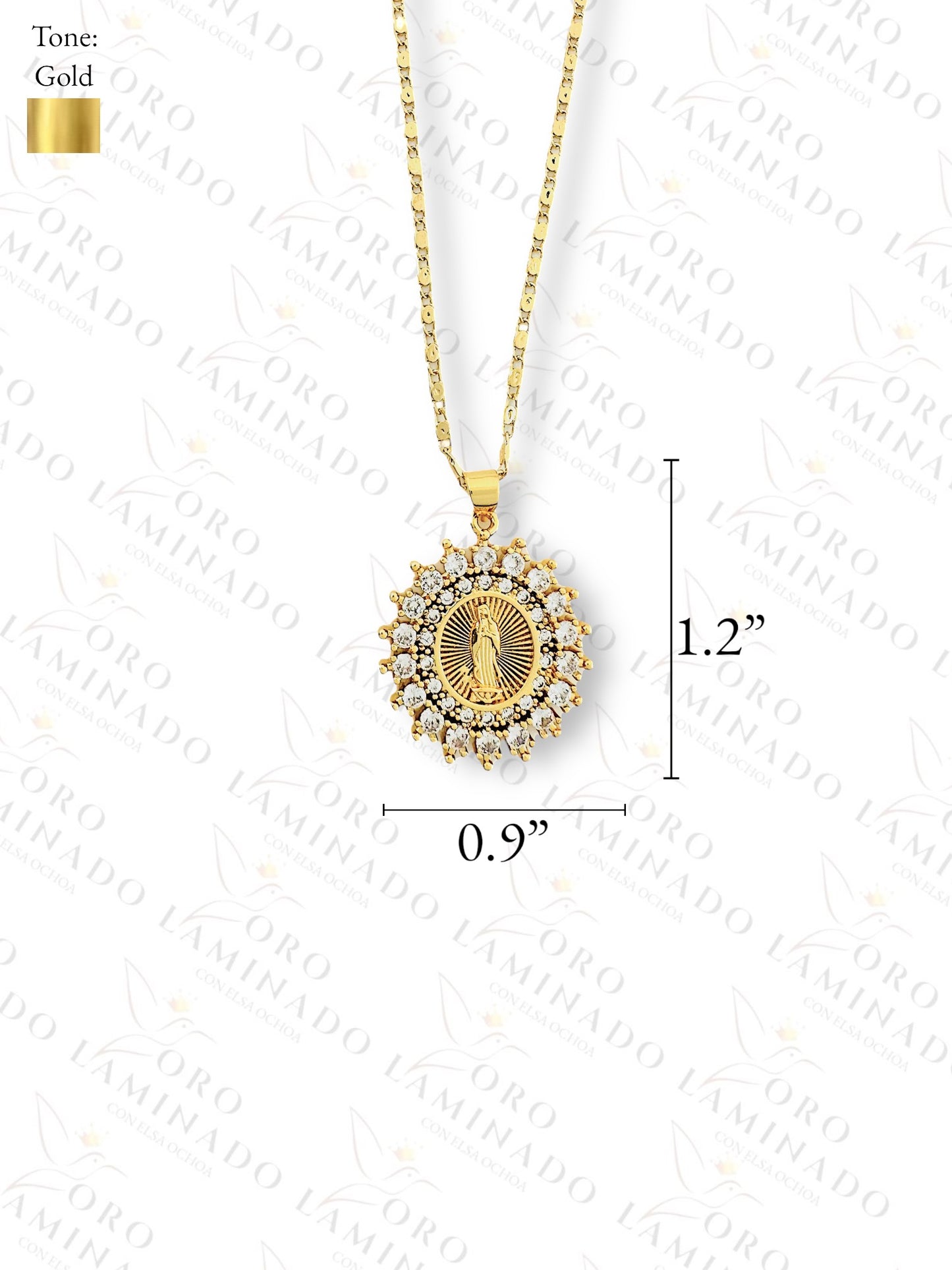 Gold Filled Virgen de Guadalupe Set G384