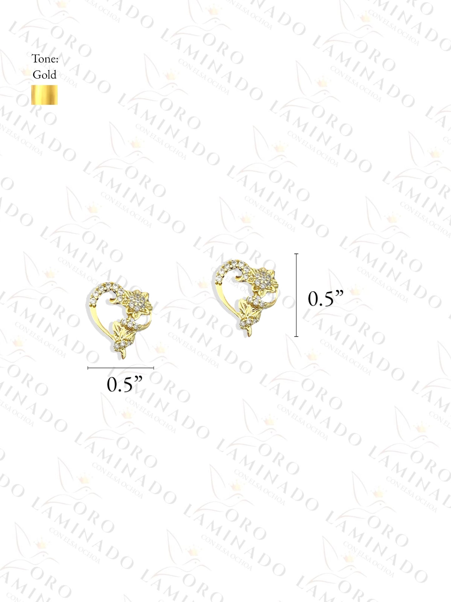 High Quality Heart with Flower Set G438