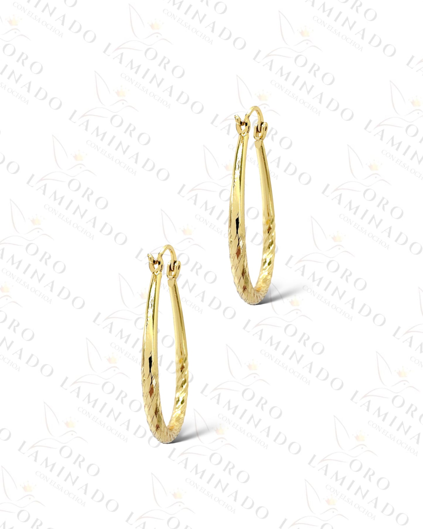 High Quality Pear Shape Hoop Earrings  C172