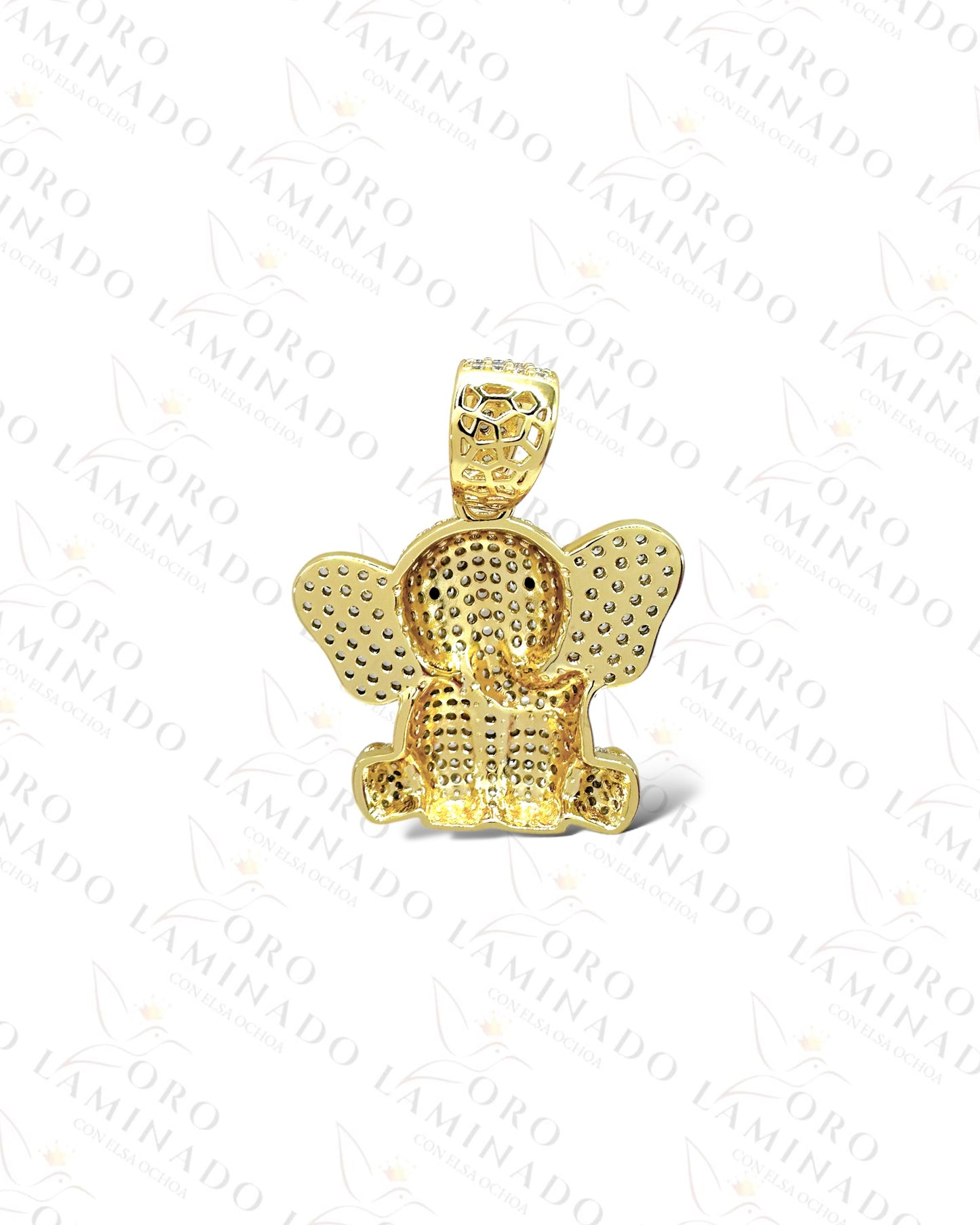 High Quality Sparkling Little Elephant Pendant B478