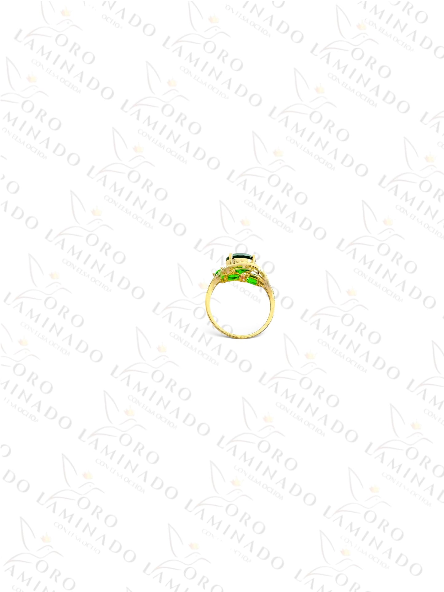 Gold Filled High Quality Green Stone Ring G452