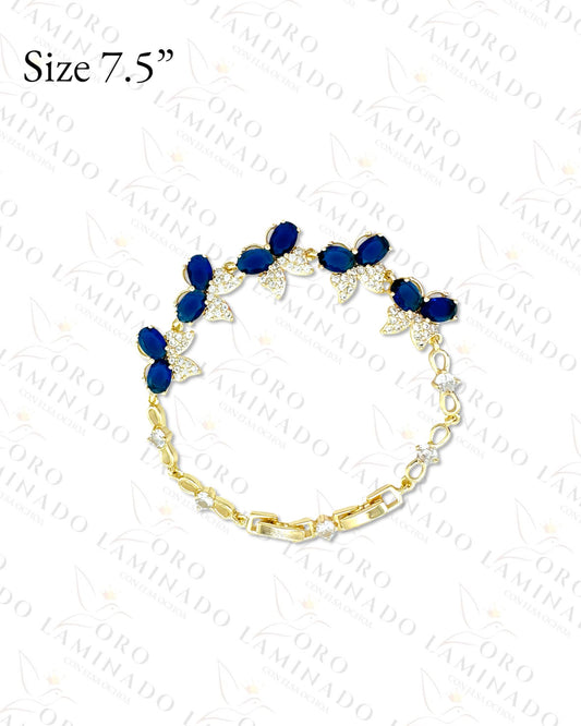 Dark Blue Butterfly Bracelet R54