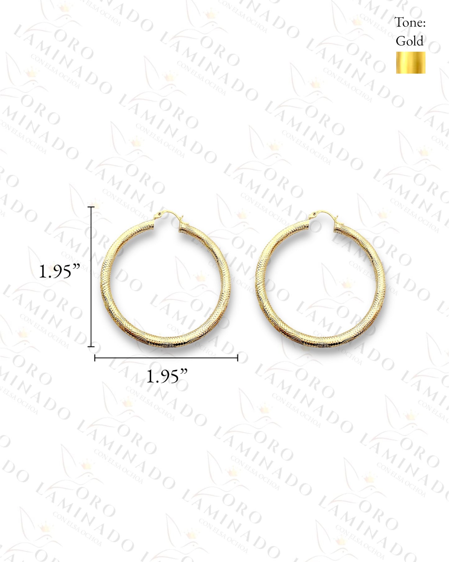 High Quality Design Hoop Earrings (Gold Filled) C353