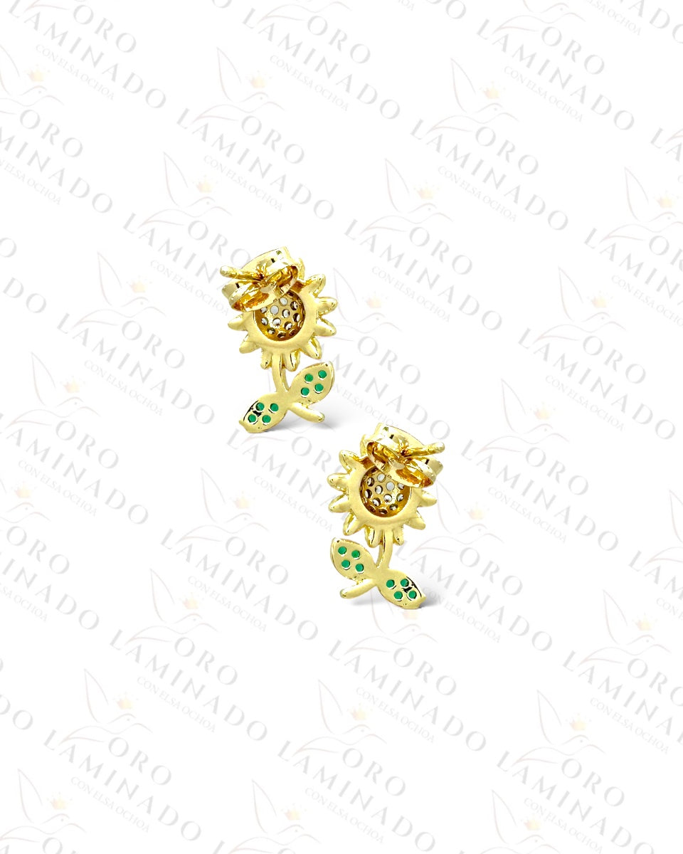 Sunflower Sparkling Earrings R447