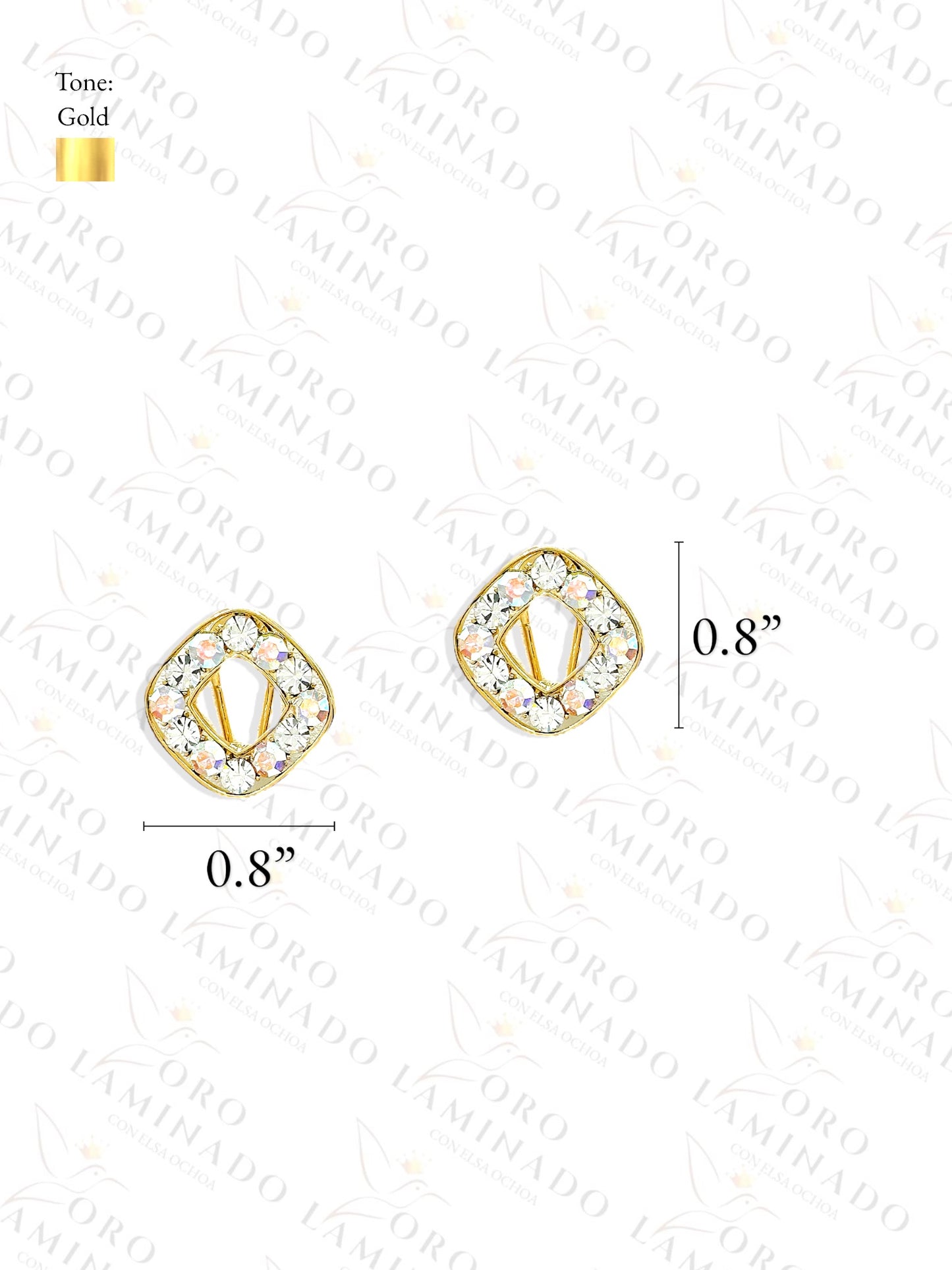 High Quality Square Litmus Earrings B436