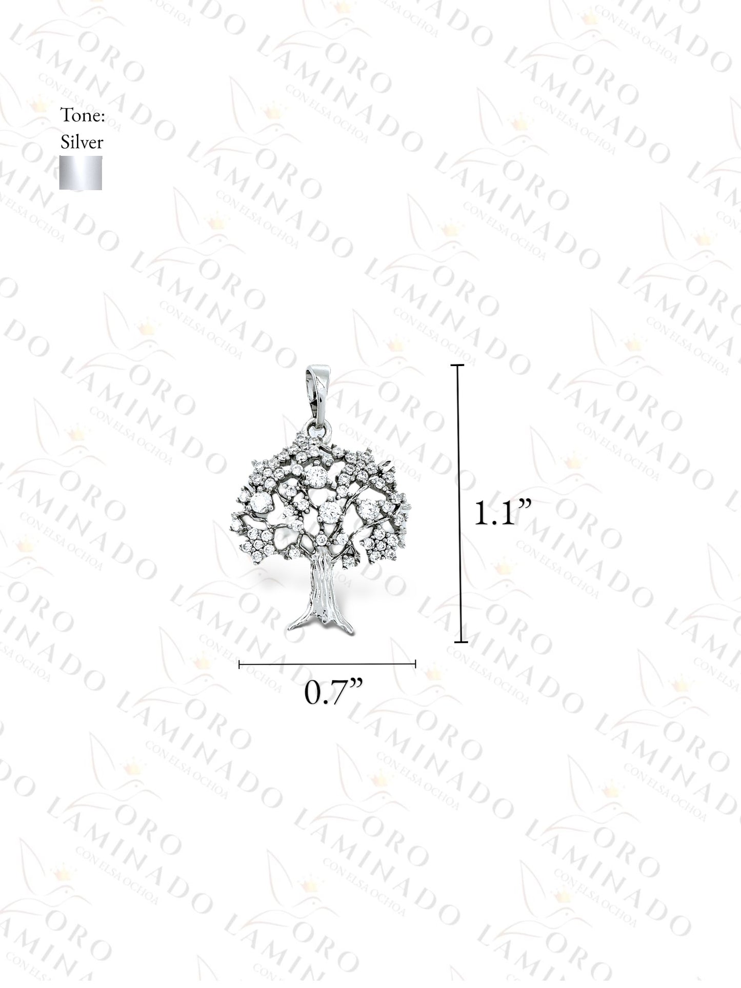 High Quality Silver Diamond Tree  G401