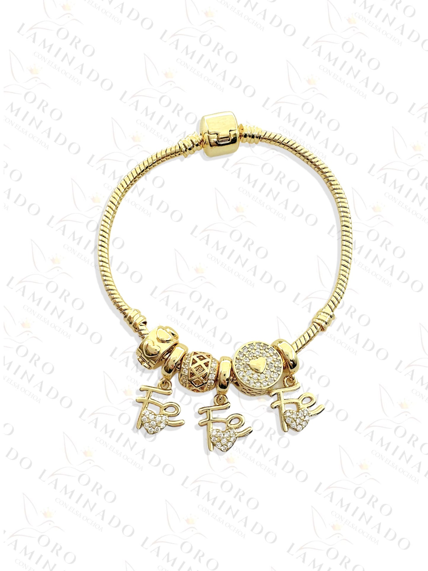 High Quality "Fe" Charm Bracelet R416