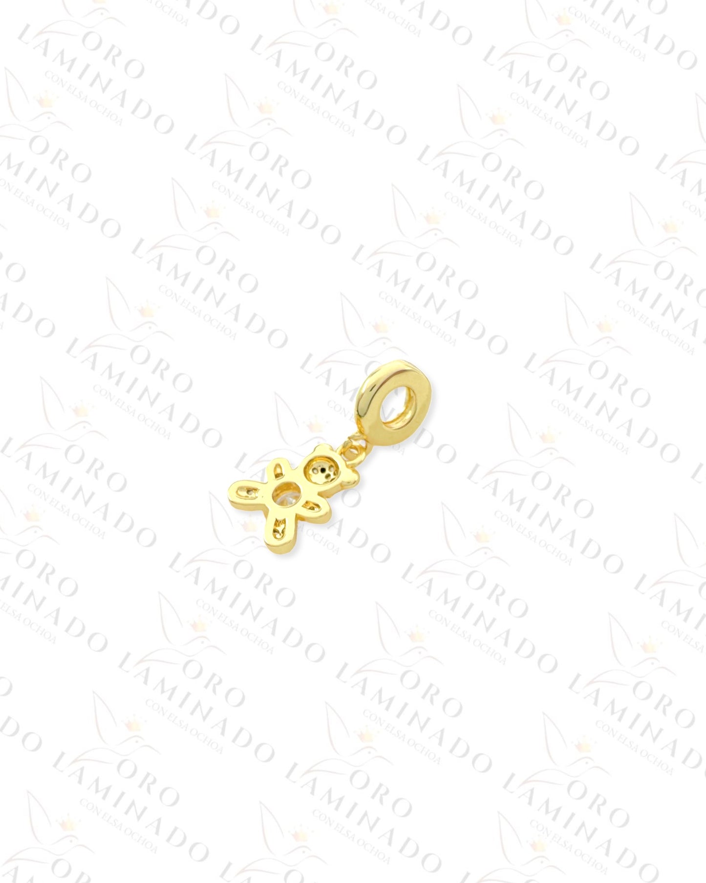 Sparkling Teddy Bear Charm (Gold Filled) R292