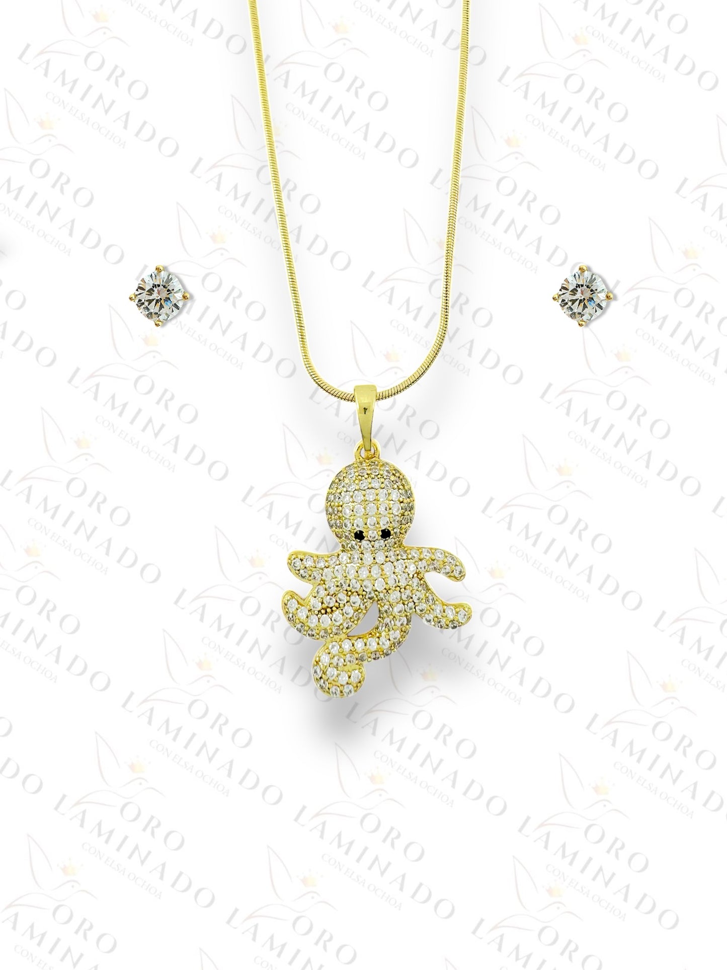 Gold Filled Octopus Kids Set Y210