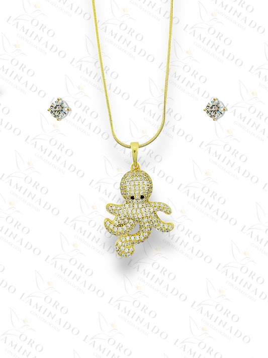 Gold Filled Octopus Kids Set Y210